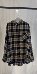 Long checked shirt