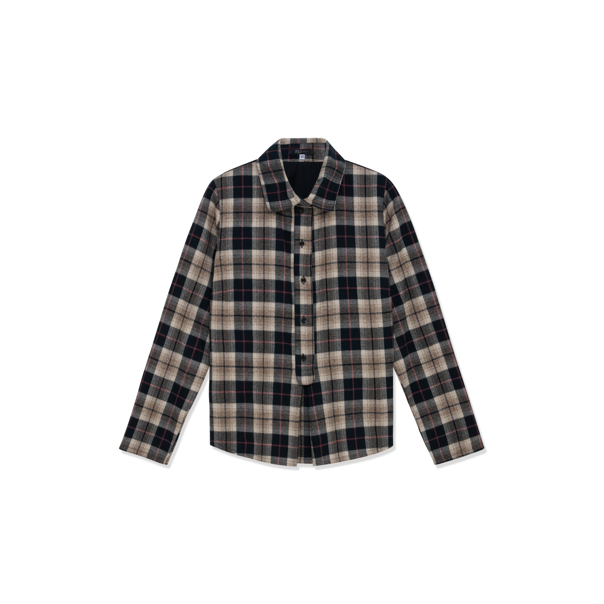 Check Shirt with uni back