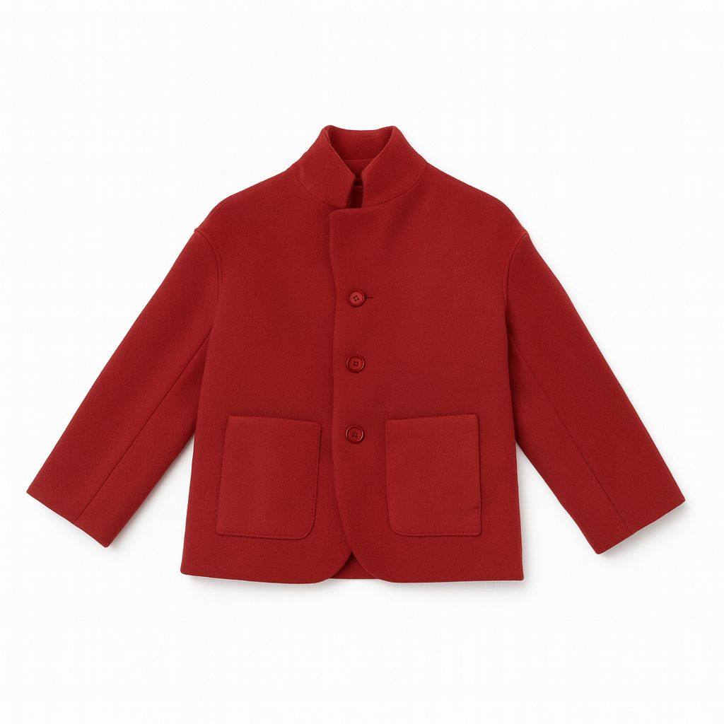 Round shoulder Jacket Coat