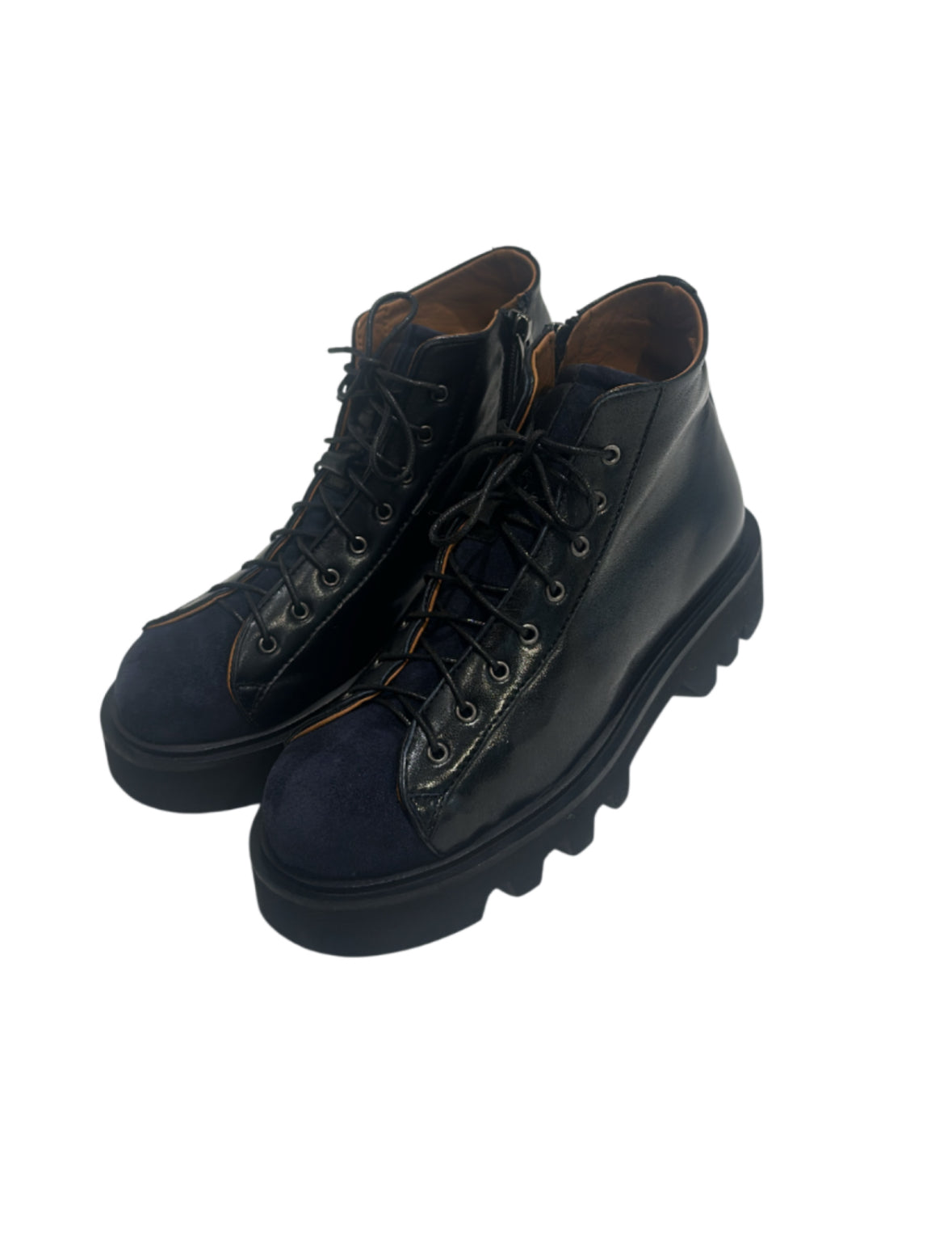 Sculpted Lace-Up Ankle Boots – Urban Elegance