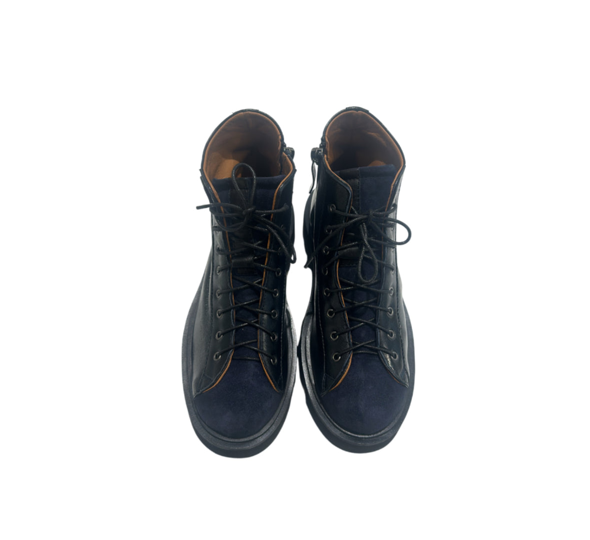 Sculpted Lace-Up Ankle Boots – Urban Elegance