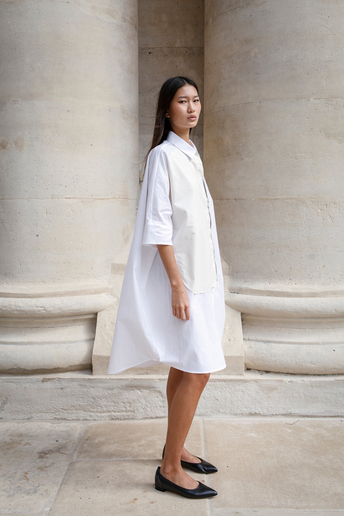 Oversize shirt dress - artisanal déco
