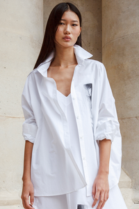 Oversize shirt - artisanal print