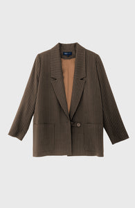 VESTE rayée col tailleur "NO GENDER"
